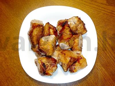 Šašlykas iš kiaulienos balzamiko marinade pagrindine nuotrauka