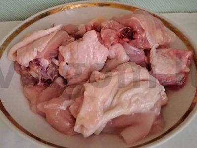 Plovas su vištiena iš dviejų rūšių ryžių Žingsnis 2