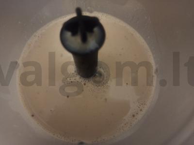 Pieninis gėrimas su cikorija ir halva Žingsnis 5