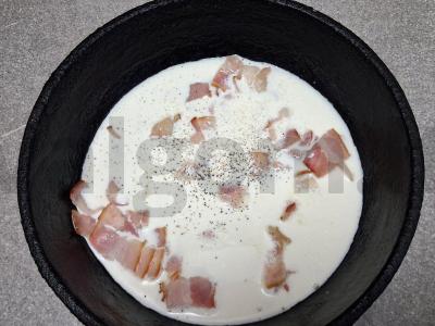 Makaronai su karbonaro padažu Žingsnis 3