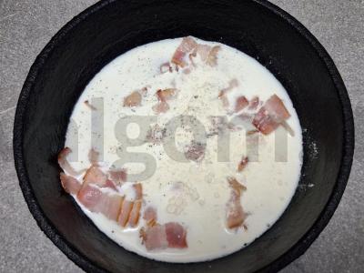 Makaronai su karbonaro padažu Žingsnis 4