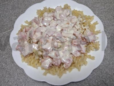 Makaronai su karbonaro padažu Žingsnis 7