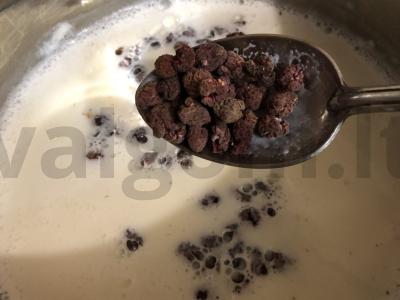 Avižinė košė su džiovintais vaisiais ir avietėmis Žingsnis 3