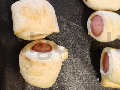 Dešrelės sluoksniuotame tešloje Žingsnis 6