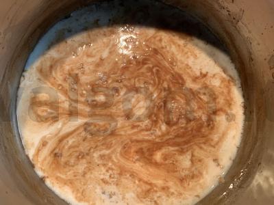 Šokoladinė ryžių-pšenių košė su braškėmis Žingsnis 3