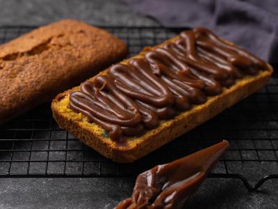 Moliūgų keksiukas su karamele Žingsnis 11