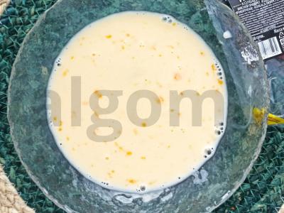 Omletas su špinatais ir rūkytomis dešromis Žingsnis 5