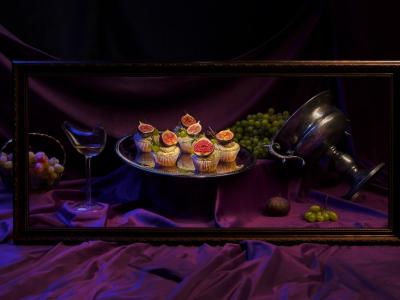 Vynuogių keksiukai pagrindine nuotrauka