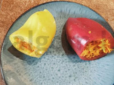 Paprikos, įdarytos morkomis Žingsnis 6