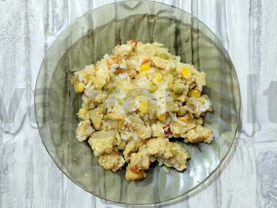 Kvapnus vištienos filė su havajų mišiniu orkaitėje pagrindine nuotrauka