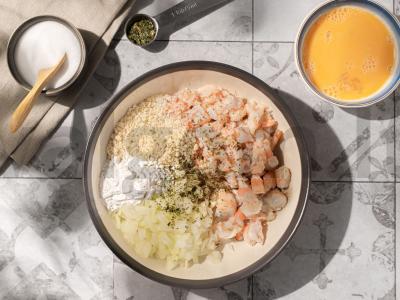 Krevetėmis užpildytas burgeris Žingsnis 3