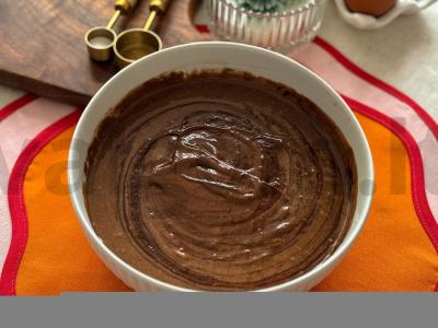 Šokoladinis keksiukas su spanguolėmis „Eglutė“ Žingsnis 6