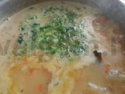 Žirnių, bulvių ir faršo sriuba Žingsnis 11