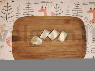 Sūrio kubeliai su bananais viduje Žingsnis 3