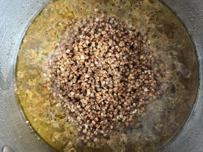 Grikių košė su jautiena pagal pirklių receptą Žingsnis 5