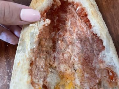 Užkandžių ritinėliai iš kvietinio batono Žingsnis 1