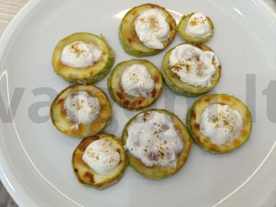 Kepti cukinijos griežinėliai Žingsnis 4