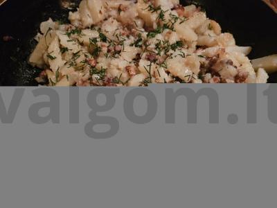 Miško bulvės su voveraitėmis Žingsnis 4