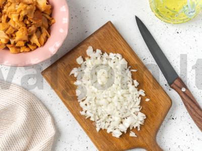 Koldūnai su bulvėmis ir voveraitėmis Žingsnis 1