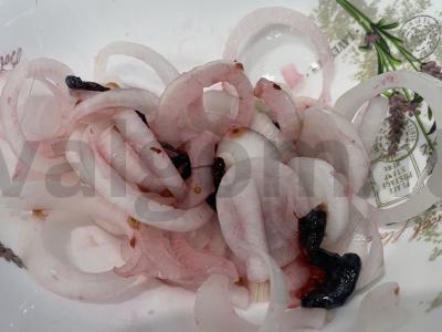 Daržovių ir uogų salotas Žingsnis 3