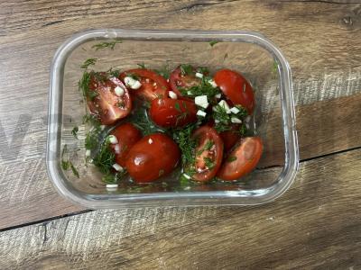 Sūdyti pomidorai su krapais ir česnaku Žingsnis 6