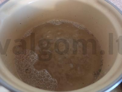 Makaronai su dešrelėmis ir varške Žingsnis 3