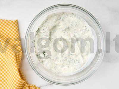 Bulvės su bekonu oro grilyje Žingsnis 2