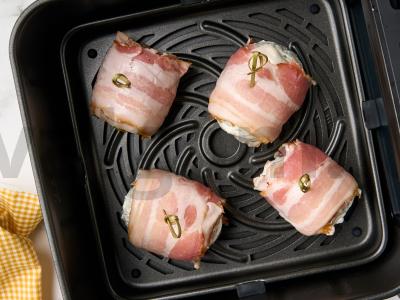 Bulvės su bekonu oro grilyje Žingsnis 5