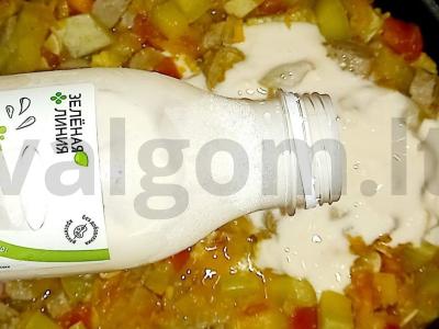 Daržovių troškinys su raugintu pienu Žingsnis 9