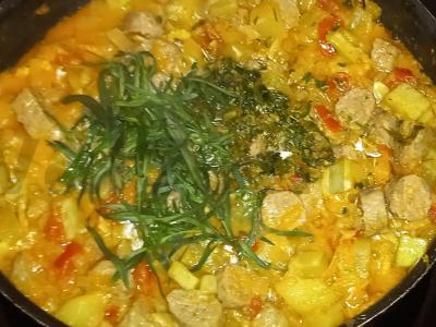 Daržovių troškinys su raugintu pienu Žingsnis 10