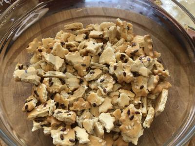 Varškės ir riešutų desertas Žingsnis 4