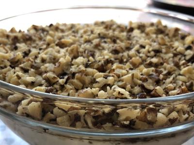 Varškės ir riešutų desertas Žingsnis 9