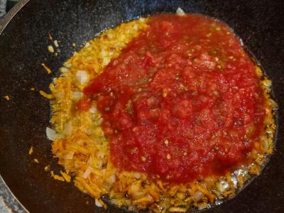 Įdaryti pipirai, kepti po sūriu Žingsnis 5