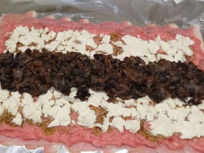 Mėsos ritinys su grybų įdaru Žingsnis 8