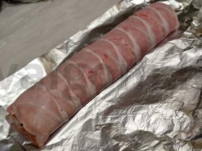 Mėsos ritinys su grybų įdaru Žingsnis 9