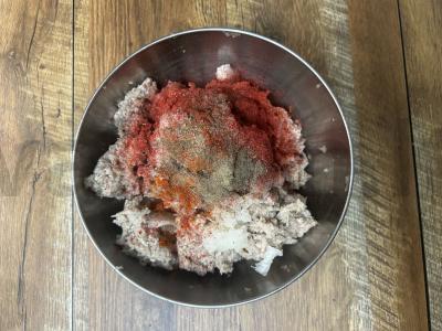 Lula kebabas ant iešmelių orkaitėje Žingsnis 3