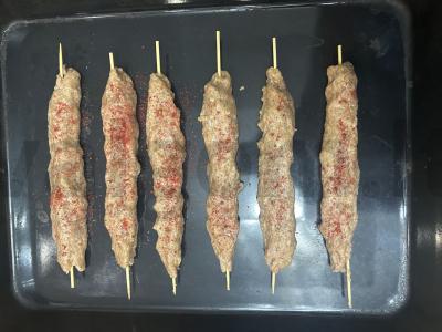 Lula kebabas ant iešmelių orkaitėje Žingsnis 6