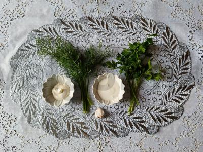 Kepta bulvė su grietinės ir majonezo padažu su žolelėmis Žingsnis 6