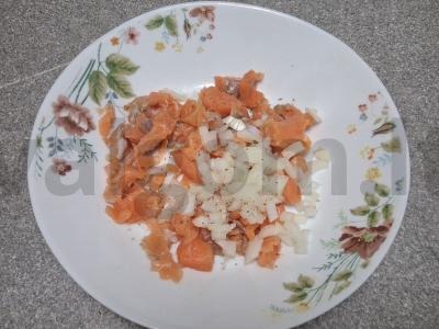 Koldūnai su upėtakiu pietums Žingsnis 2