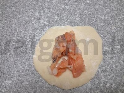 Koldūnai su upėtakiu pietums Žingsnis 3