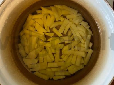 Sriuba su šaldytais daržovėmis ir ryžiais Žingsnis 1