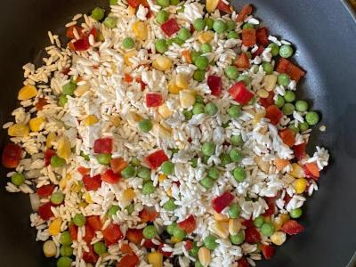 Sriuba su šaldytais daržovėmis ir ryžiais Žingsnis 3