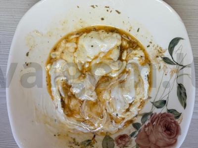 Žiedinė kopūstai, kepti grietinėje su sūriu Žingsnis 3