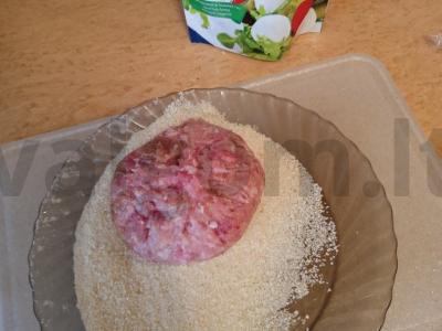 Mėsos zrazai su grybais ir mocarela Žingsnis 7