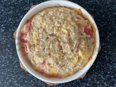 Kepinys su dribsniais ir varškės sūriu Žingsnis 5