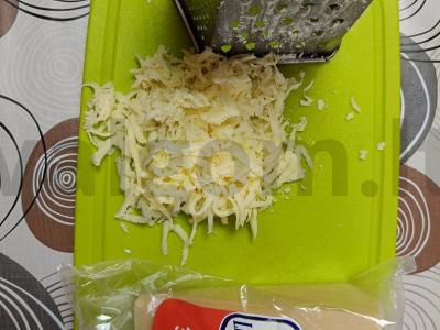 Vyniotiniai su kumpiu, varške ir sūriu Žingsnis 2