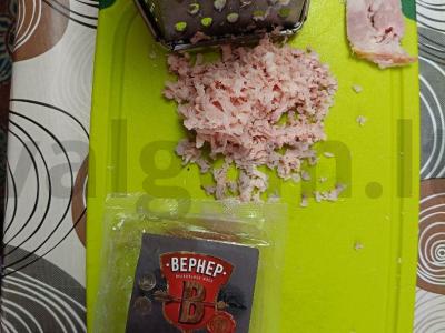 Vyniotiniai su kumpiu, varške ir sūriu Žingsnis 3