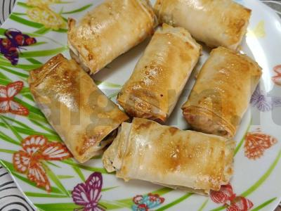 Vyniotiniai su kumpiu, varške ir sūriu pagrindine nuotrauka