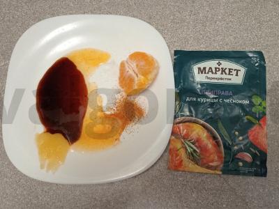 Anties šlaunelės, marinuotos aštriame sojų padaže ir keptos su obuoliu Žingsnis 1