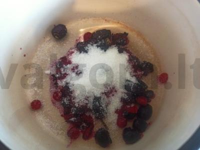 Gėrimas su juodųjų serbentų, gudobelių ir erškėtuogių Žingsnis 2